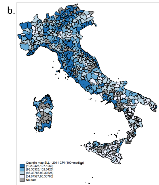 distribuzione valori per sistema locale